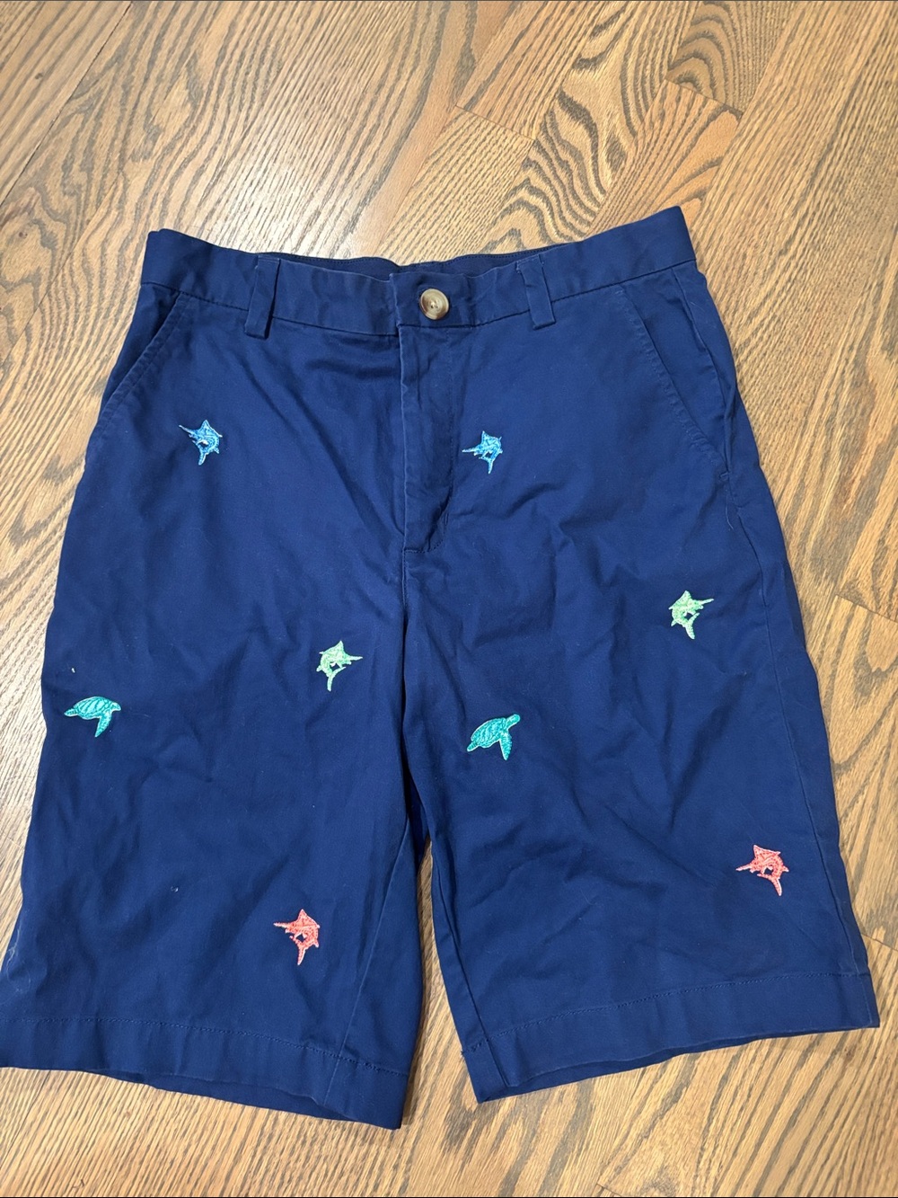 Vineyard Vines Navy Waistband with White Logo